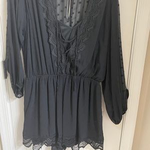 Express black romper